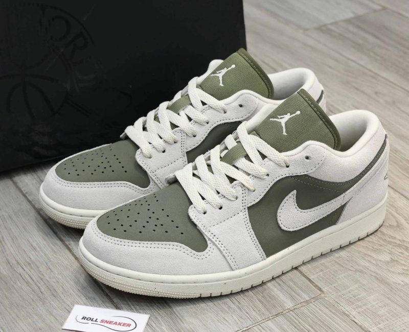 Giày Nike Air Jordan 1 Low SE ‘Medium Olive Sail’ Best Quality