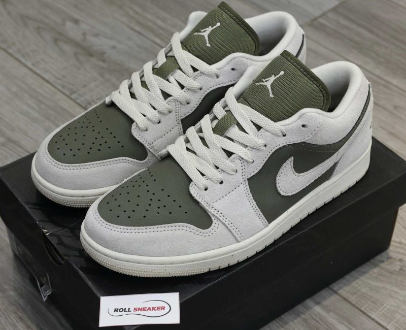 Giày Nike Air Jordan 1 Low SE ‘Medium Olive Sail’ Best Quality