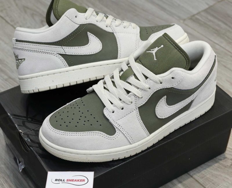 Giày Nike Air Jordan 1 Low SE ‘Medium Olive Sail’ Best Quality