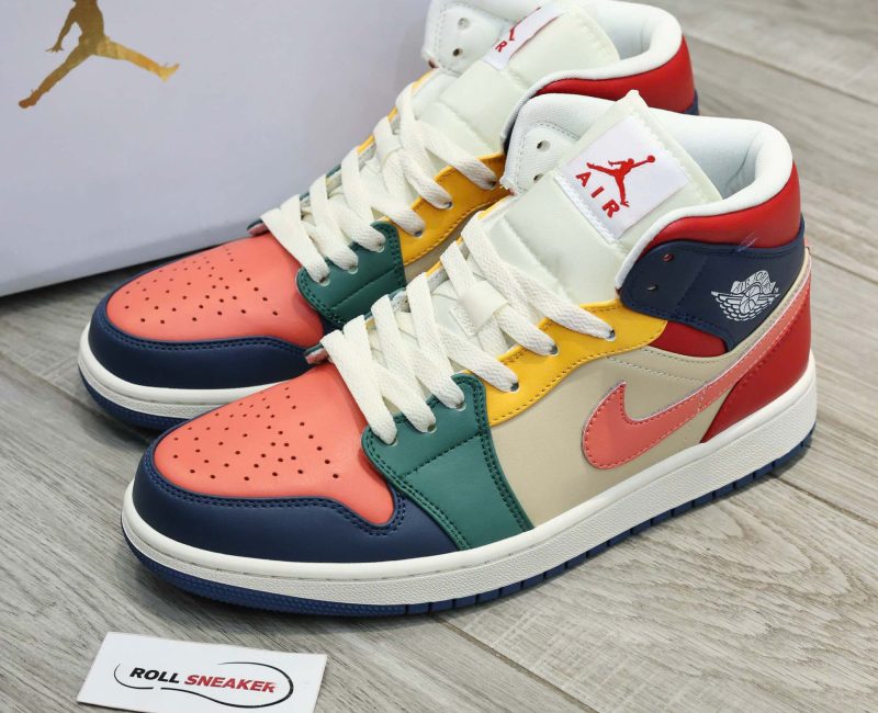 Giày Nike Air Jordan 1 Mid SE Multi Color 2022 Best Quality