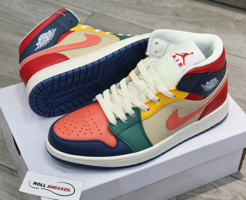 Giày Nike Air Jordan 1 Mid SE Multi Color 2022 Best Quality