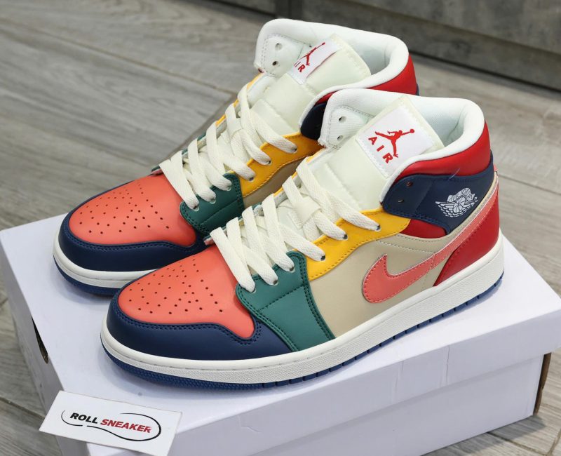 Giày Nike Air Jordan 1 Mid SE Multi Color 2022 Best Quality