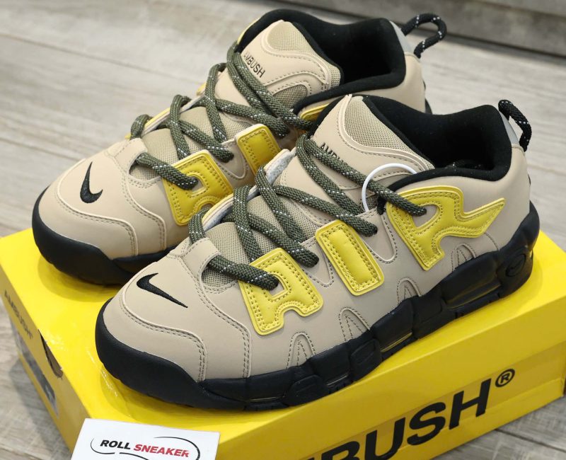 Giày Nike x AMBUSH Air More Uptempo Low "Limestone" Best Quality