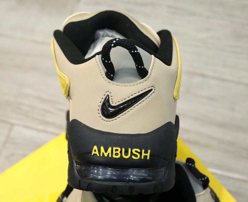 Giày Nike x AMBUSH Air More Uptempo Low "Limestone" Best Quality