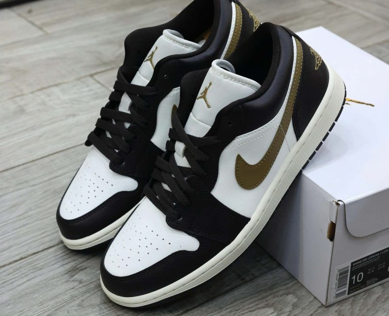 Giày Nike Air Jordan 1 Low Shadow Brown Real