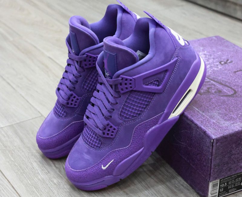 Giày Jordan 4 Nigel Sylvester OG SP ‘Purple Brick By Brick’ Best Quality
