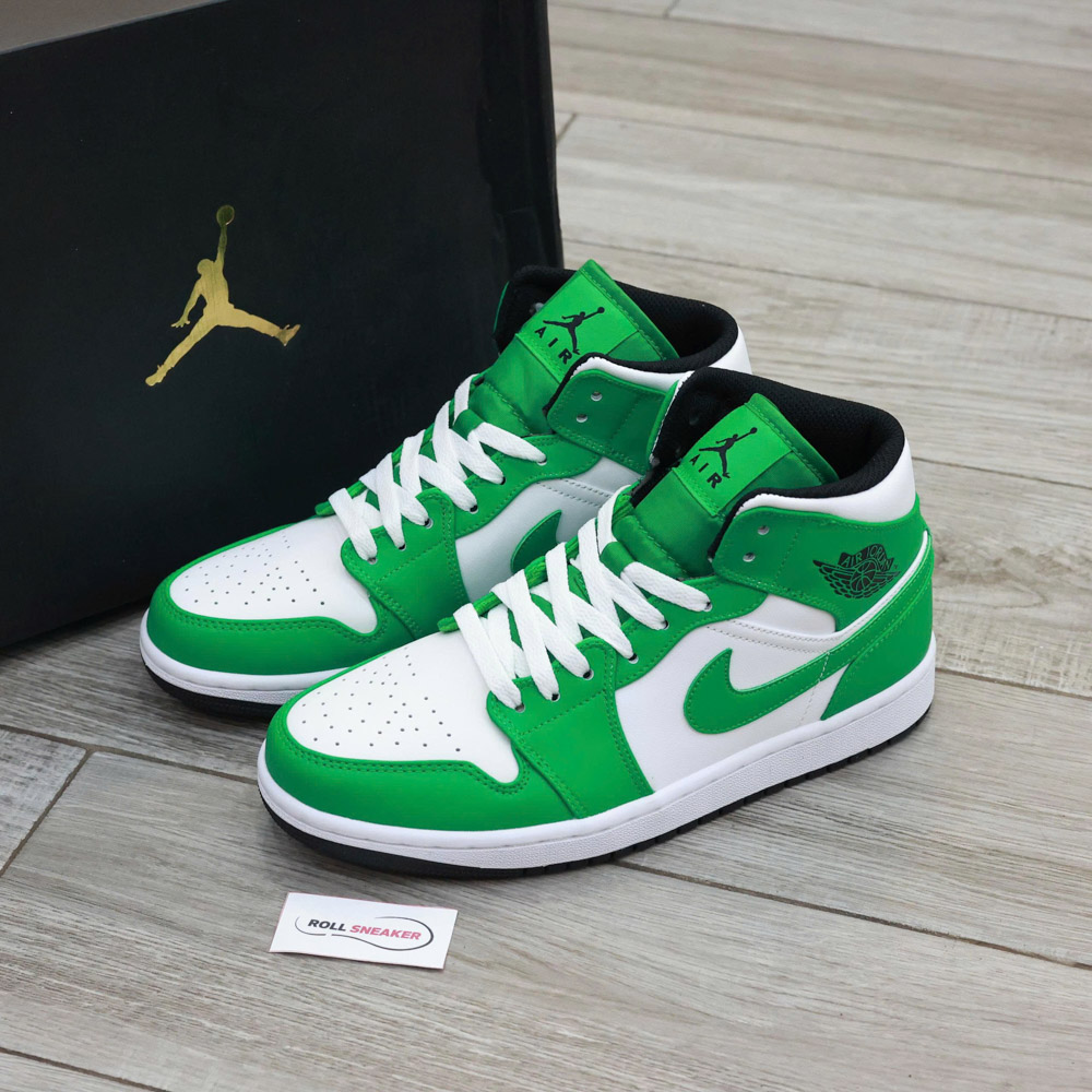 Giày Nike Air Jordan 1 Mid ‘Lucky Green’ Best Quality