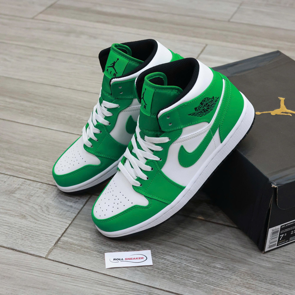 Giày Nike Air Jordan 1 Mid ‘Lucky Green’ Best Quality