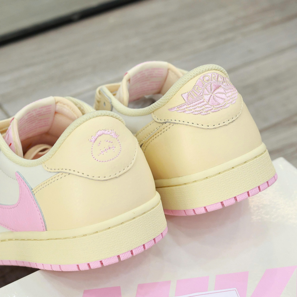 Giày Nike Air Jordan 1 Low x Travis Scott ‘Muslin Shy Pink’ Best Quality
