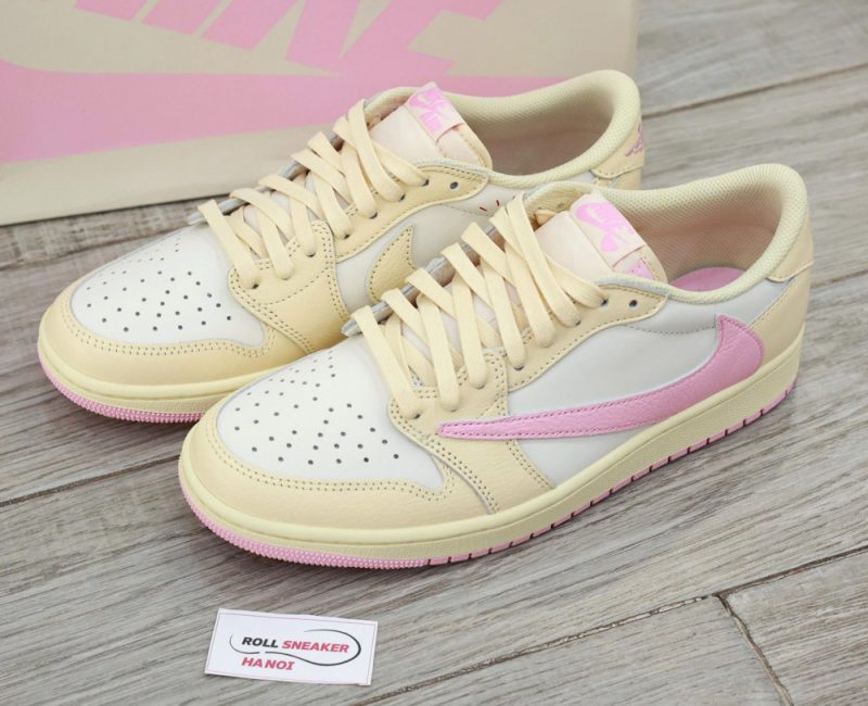 Giày Nike Air Jordan 1 Low x Travis Scott ‘Muslin Shy Pink’ Best Quality