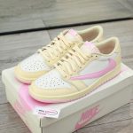 Giày Nike Air Jordan 1 Low x Travis Scott ‘Muslin Shy Pink’ Best Quality