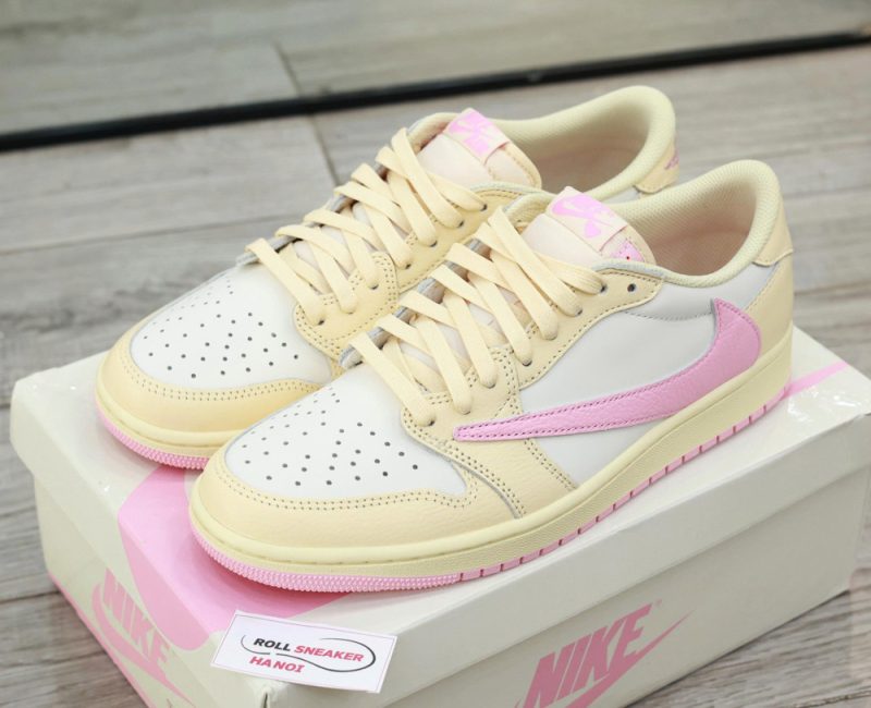 Giày Nike Air Jordan 1 Low x Travis Scott ‘Muslin Shy Pink’ Best Quality
