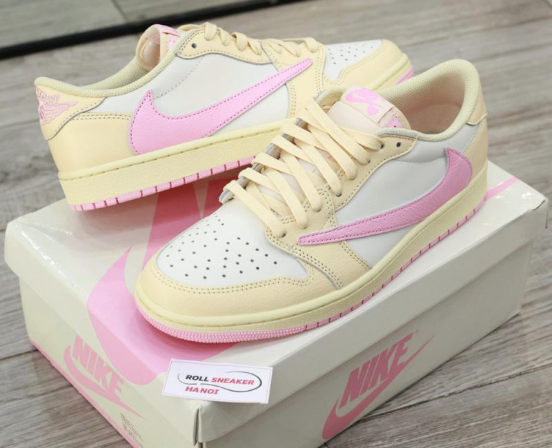 Giày Nike Air Jordan 1 Low x Travis Scott ‘Muslin Shy Pink’ Best Quality