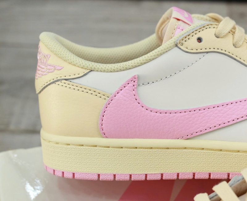 Giày Nike Air Jordan 1 Low x Travis Scott ‘Muslin Shy Pink’ Best Quality
