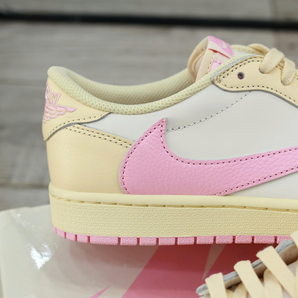 Giày Nike Air Jordan 1 Low x Travis Scott ‘Muslin Shy Pink’ Best Quality