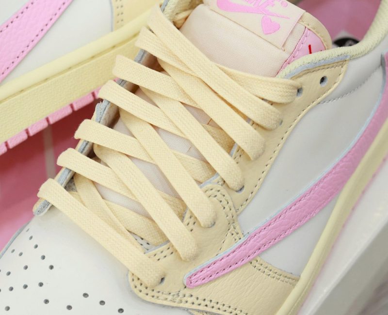 Giày Nike Air Jordan 1 Low x Travis Scott ‘Muslin Shy Pink’ Best Quality