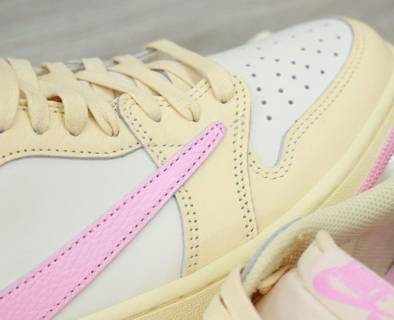 Giày Nike Air Jordan 1 Low x Travis Scott ‘Muslin Shy Pink’ Best Quality