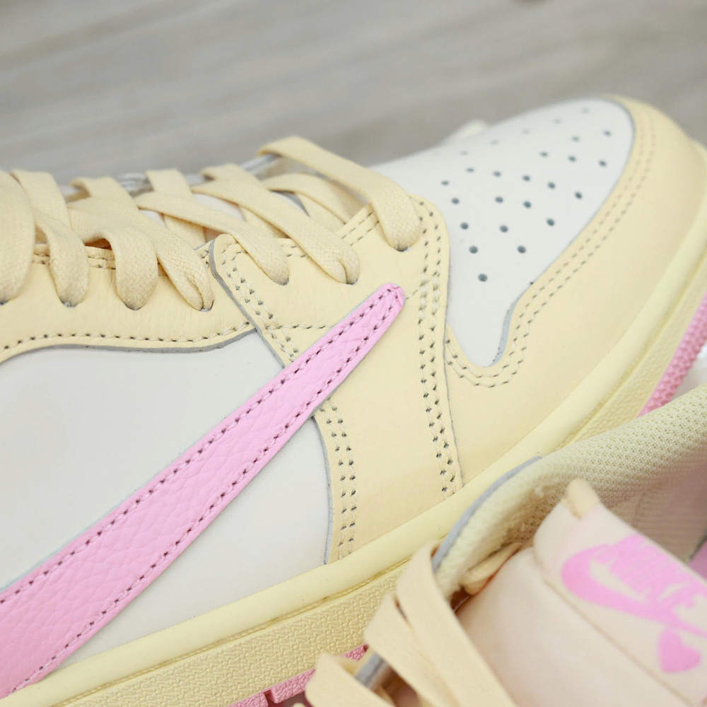 Giày Nike Air Jordan 1 Low x Travis Scott ‘Muslin Shy Pink’ Best Quality