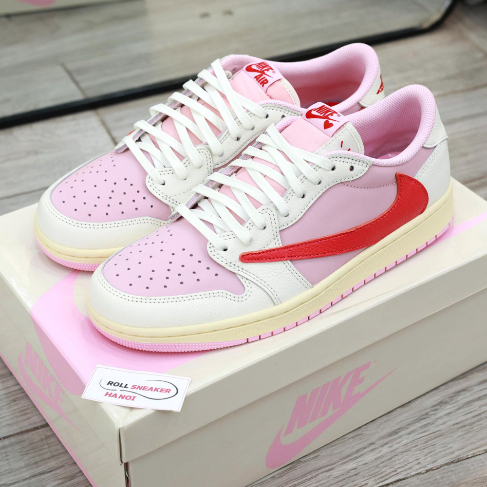 Giày Nike Jordan 1 OG Low SP x Travis Scott Tropical Pink Best Quality