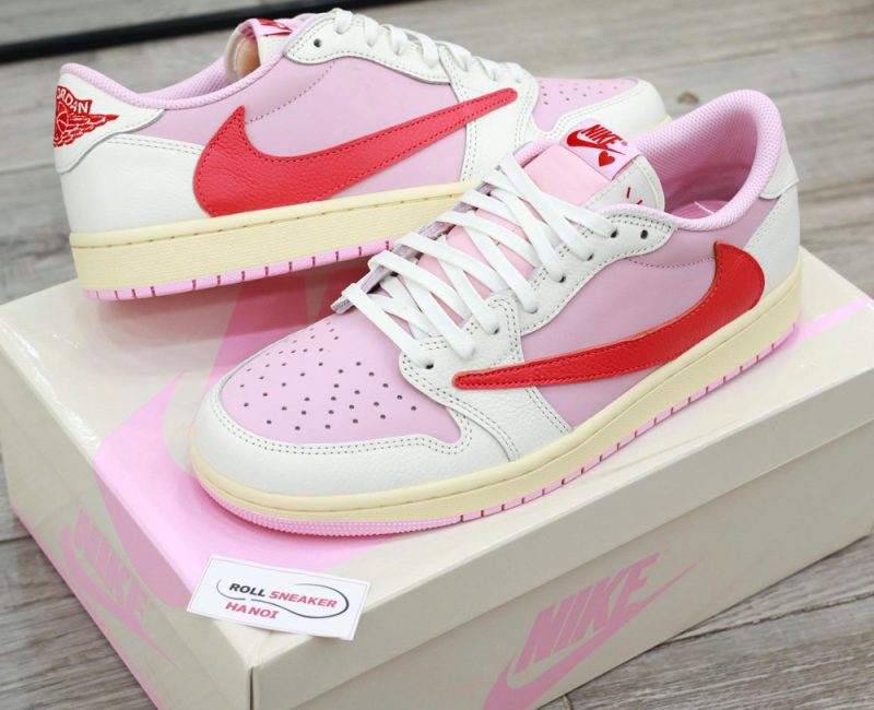 Giày Nike Jordan 1 OG Low SP x Travis Scott Tropical Pink Best Quality