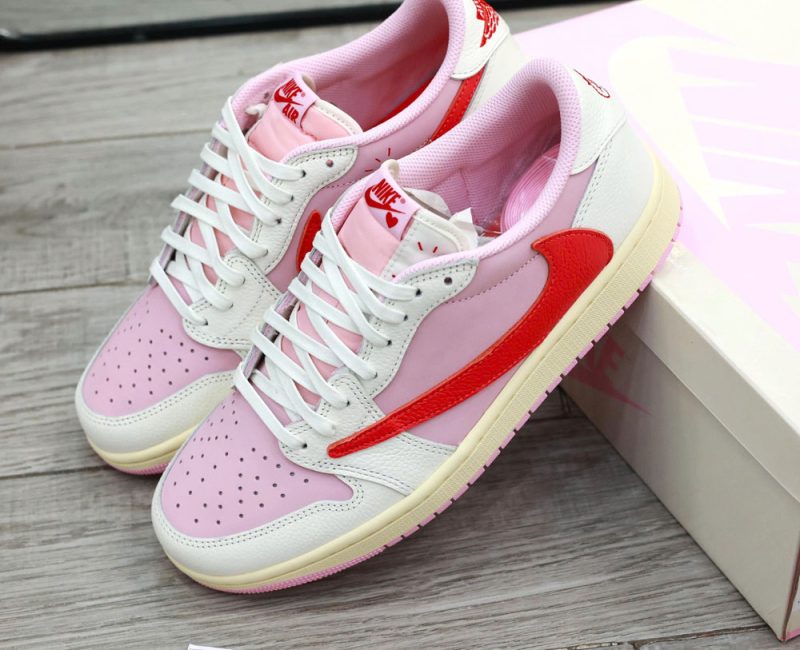 Giày Nike Jordan 1 OG Low SP x Travis Scott Tropical Pink Best Quality